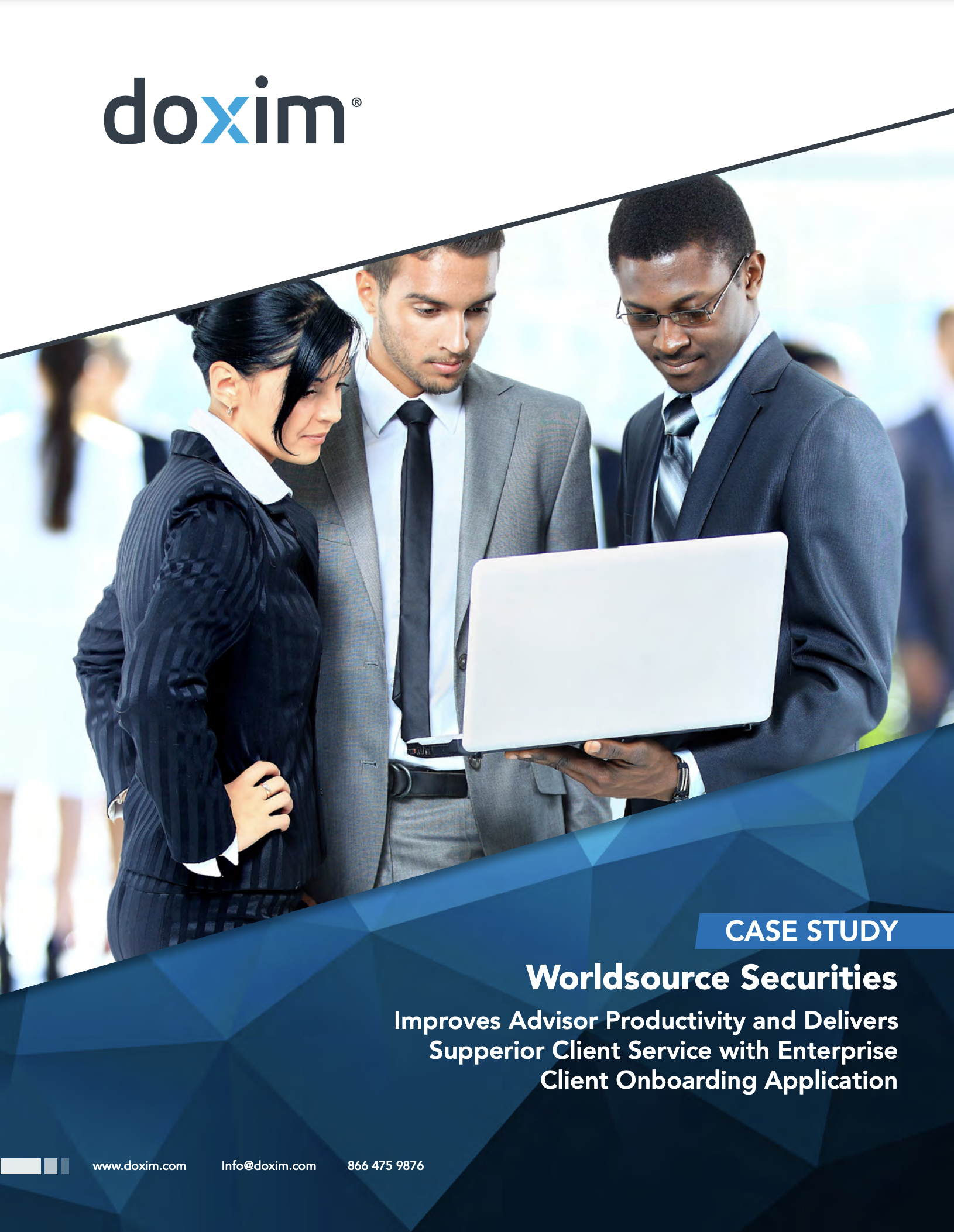 Case study: Worldsource Securities Improves Advisor Productivity and Delivers Supperior Client Service with Enterprise Client Onboarding Application
