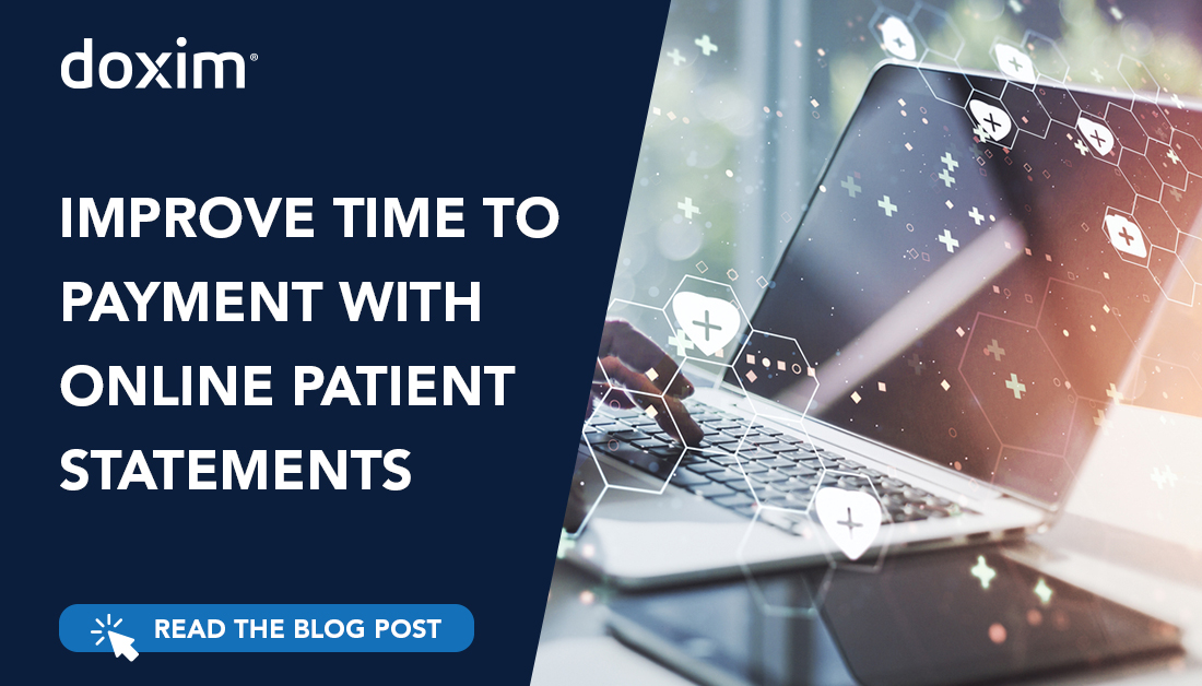 IMPROVE TIME TO PAYMENT WITH ONLINE PATIENT STATEMENTS