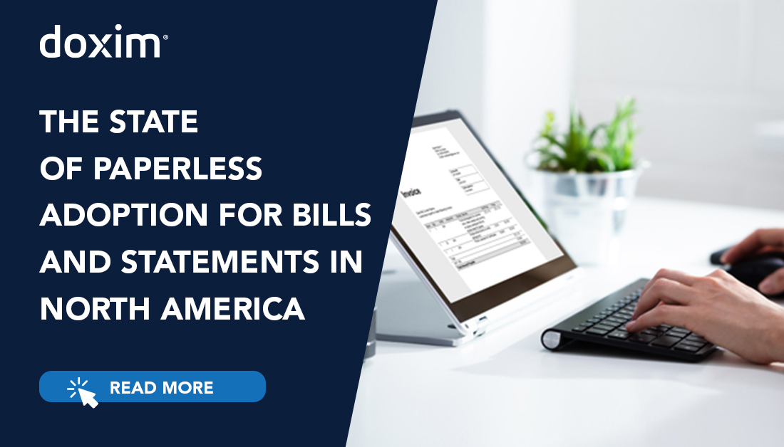 The State of Paperless Adoption for Bills and Statements in North America