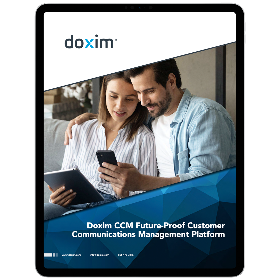 Doxim CCM for Accounts Receivable Management brochure